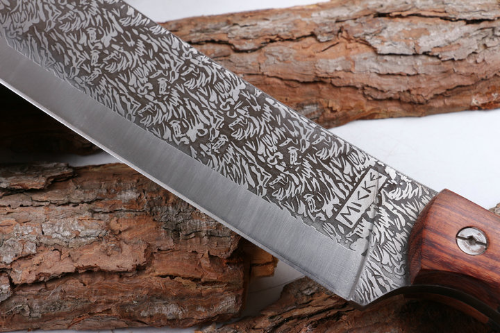 MKK Vortex feathers flat head camping knife machete UD404921
